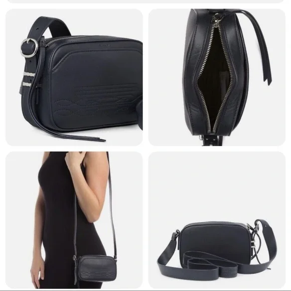 All Saints leather crossbody camera bag - Picture 2 of 5